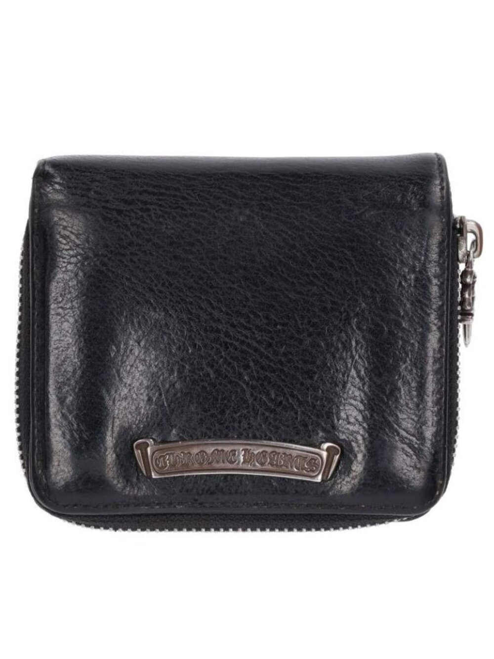 Chrome Hearts SQ Zip Bill Square Zip Round Zip Leather Wallet